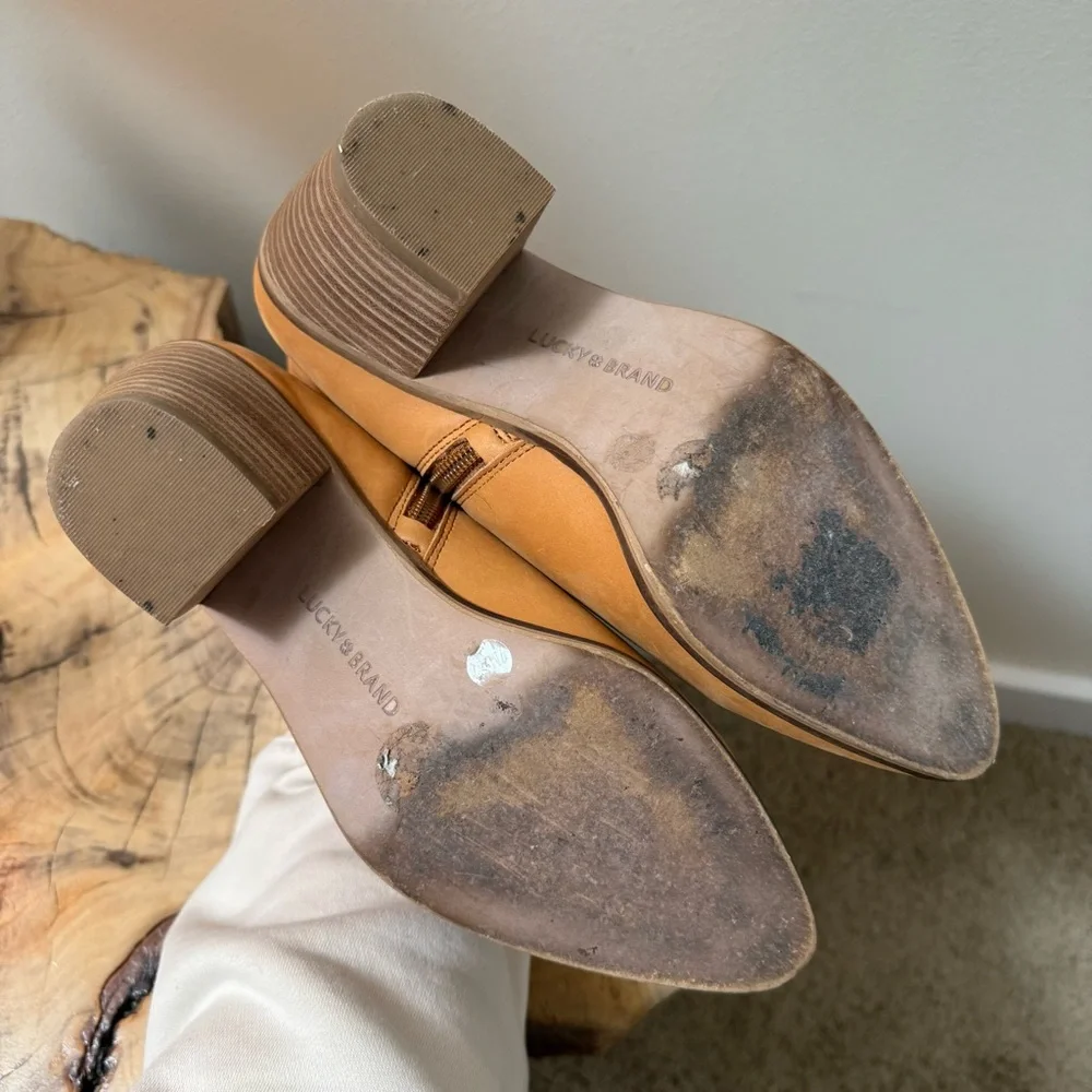 Lucky Brand Tan Booties - Picture 8 of 8